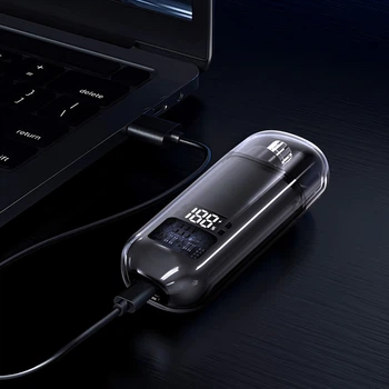 Прозрачный триммер для носа TX05 USB аккумуляторный для удаления волос в ушах, портативный мужской груминг-триммер