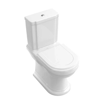 Унітаз компакт підлоговий Villeroy&Boch Hommage 370x725 мм білий (666210R2)