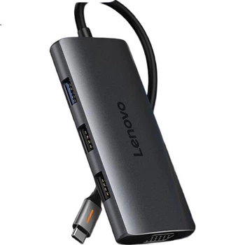 Док-станция Lenovo Type-C 6 в 1 с HDMI 4K, VGA, USB 3.0 и PD