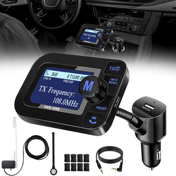 Автомобильный DAB FM трансмиттер DeepBetter экран 2.3 Bluetooth 5.0 handsfree AUX USB