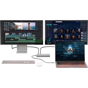 Док-станция Belkin INC015 USB-C с двумя HDMI 4K 10 Гбит/с и PD для iPad и MacBook (745883885428)