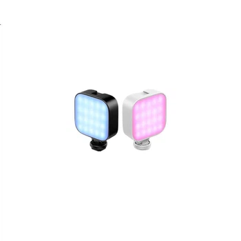 Комплект настільного заповнюючого світла Ulanzi U60 RGB (чорний), магнітне повнокольорове заповнююче світло, портативний кишеньковий світлодіодний портативний фотоліхтар з двома температурами для прямої трансляції з камери та смартфона