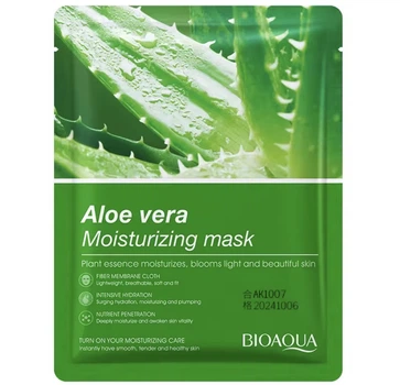 Зволожувальна живильна маска для обличчя BIOAQUA Aloe Vera Moisturizing Facial Mask (25 г)