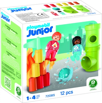 Ігровий набір Playmobil Junior: Акція супергероїв 12 елементів 72085 (4008789720856)