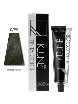 Перманентна фарба для волосся KEUNE TINTA COLOR 0/99 Anti Red(Green) 60 мл Зелений