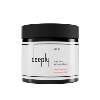 Скраб для кожи головы deeply scalp scrub with apricot kernel для бережной очистки от загрязнений и остатков стайлинга 300 мл