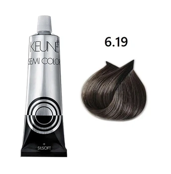 Напівперманентна фарба для волосся KEUNE SEMI COLOR 6.19 Dark Ash Green Blonde без аміаку
