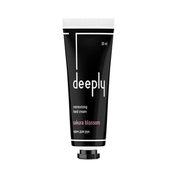 Крем для рук deeply sakura blossom moisturizing hand cream для м’якості та зменшення сухості шкіри з квітковим ароматом 30 мл