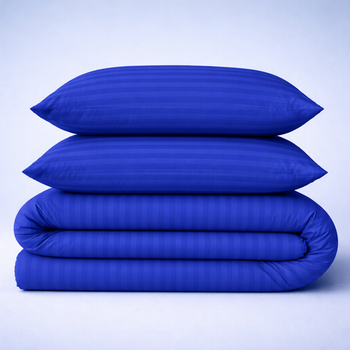 Простирадло Бязь 17-0609 Stripe Blue 110*160