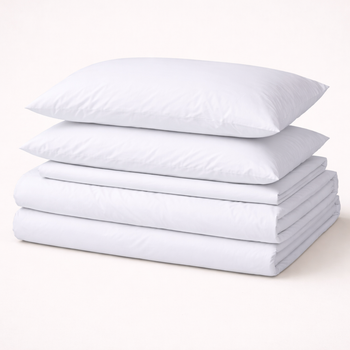 Простынь №18-0000 White Mikrosatin Premium Однотонная 150*220