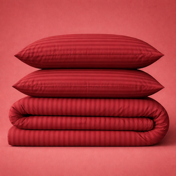 Простынь Бязь 17-0608 Stripe Red 200*220