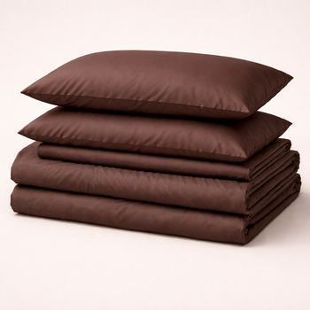Простирадло №19-1230 Friar Brown Mikrosatin Premium Однотонне 220*240