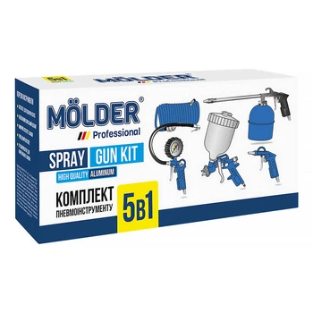 Набір пневмоінструменту Molder 5 в 1