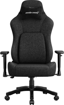 Крісло геймерське ігрове Anda Seat Phantom 4 L до 90 кг Black Fabric (AD18YSD-72-B-F-B01)