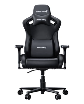 Геймерское кресло Anda Seat Kaiser Frontier XL Black нагрузка до 180 кг, лён, пена, гарантия 24 мес, наклон спинки 155 °, рост до 200 см