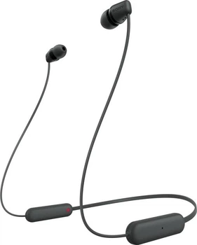 Беспроводные наушники Sony WI-C310 / Bluetooth 5.0 / До 15 часов работы от аккумулятора Черные refurbished