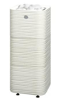 Напольная электрокаменка Tulikivi Huurre White 10.5 кВт из композитного камня объем парилки 9-15 м.куб вес камней 60 кг