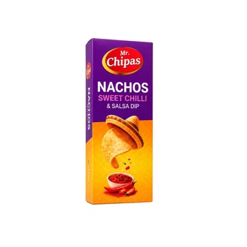 Чипсы кукурузные Mr. Chipas Sweet Chilli с соусом сальса