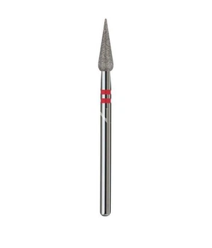 Фреза алмазна Nail Drill Крапля 12х4,2мм для манікюру Червона