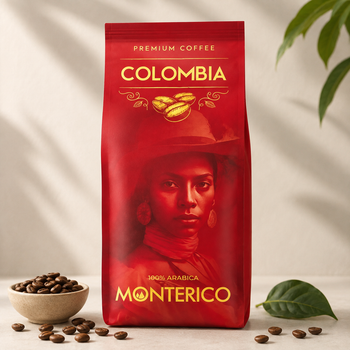 Кофе в зернах Monterico Colombia 100% Arabica - насыщенный аромат и сбалансированный вкус