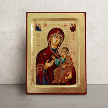 Писаная Иверская икона Божией Матери (Вратарница) 16,5×22,5 см