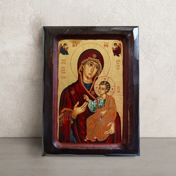 Писаная Иверская икона Божией Матери (Вратарница) 18×23 см