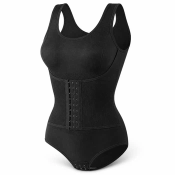 Корректирующее женское боди с корсетным поясом, размер 3XL, черный