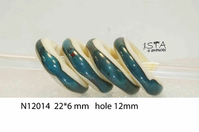 Набір скляних намистин отвір 12мм № 12014 ISTA Lampwork