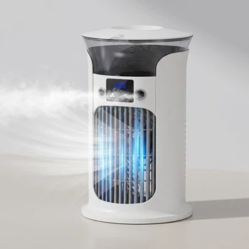 Портативный мини-кондиционер Spray Air Cooler LY-940 с USB-питанием увлажнением воздуха и распылением воды настольный охладитель