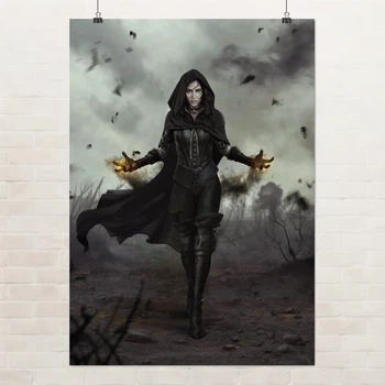 Постер Відьмак, Єнніфер з Венгерберга, Witcher, Yennefer, декор кімнати геймера, A3 42×30 см (id0979)