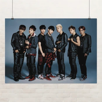 Постер Bangtan Boys, BTS, кейпоп, учасники гурту, A3 30×42 см (id1761)