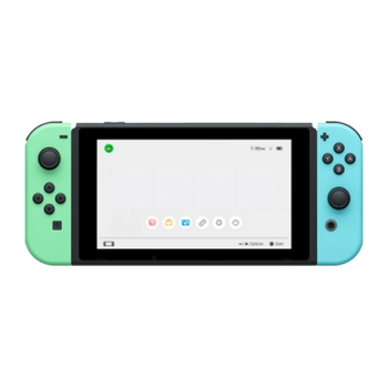 Консоль Nintendo Switch HAC-001(-01) V2 Animal Crossing Limited Edition Модифицированная 128GB Green Blue + 5 Встроенных Игр Б/У