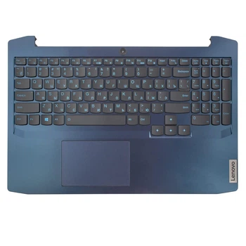 Верхняя крышка для Lenovo IdeaPad Gaming 3 15ARH05 15IMH05, RU, (Blue, топкейс+клавиатура 4pin Backlit)