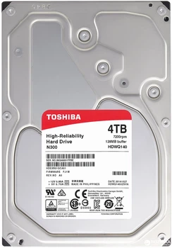 Жорсткий диск Toshiba N300 4TB (HDWQ140UZSVA)