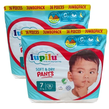 Подгузники-трусики Lupilu Soft & Dry 7 (15+ кг) 72 шт