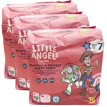 Подгузники-трусики Little Angels Comfort & Protect 7 (17+ кг), 72 шт