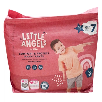 Подгузники-трусики Little Angels Comfort & Protect 7 (17+ кг), 30 шт