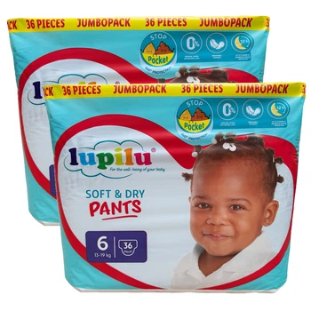 Подгузники-трусики Lupilu Soft&Dry 6 13-19 кг 72 шт (LS204588)