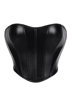 Корсет женский эко-кожа с шнуровкой G&N Черный 21421 2XL (укр 50-52)