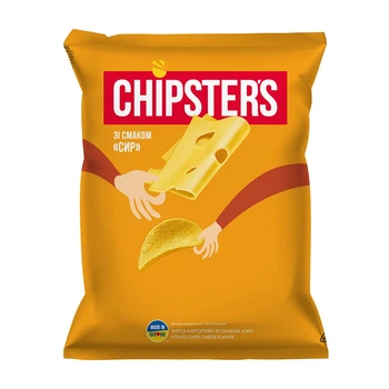 Чіпси Chipsters 60г сир