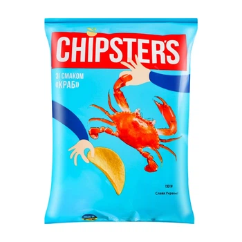 Чіпси Chipsters 60г краб