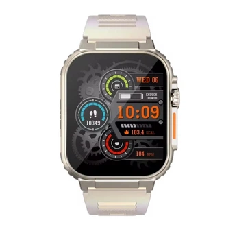 Смарт Годинник Телефон Ai3 5G LTE SIM карта GPS Wi‑Fi Bluetooth 4+32GB Месенджери Android 10 AMOLED дисплей Фронтальна Висувна Камера Мікрофон 1280mAh ChatGPT YouTube Facebook Instagram (Silver)