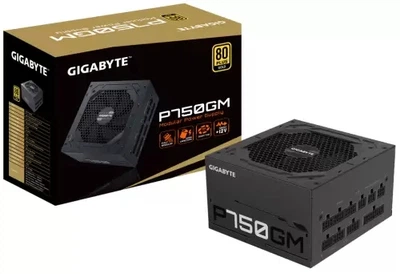 Блок живлення 750 Вт, P750GM, Black, модульний Gigabyte 000350104