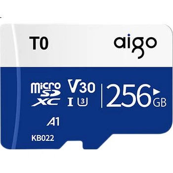 Карта пам'яті Aigo microSD 256 ГБ U3 V30 для відеореєстраторів та камер