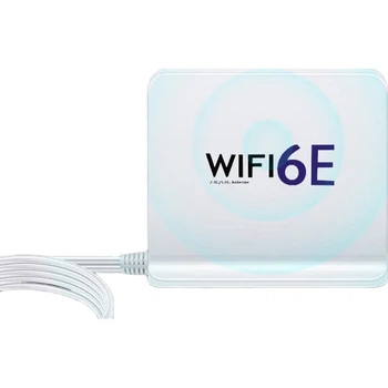 Розширювальна антена для бездротової мережевої карти EB-LINK PCIE, дводіапазонний маршрутизатор 2.4G/5G WIFI6E, інтегрований SMA з високим коефіцієнтом посилення 12DB [незнімний], 1,2 метра, білий