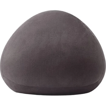 Мягкая подушка MUJI для спины и поясницы, угольно-серая, 35x35x35 см