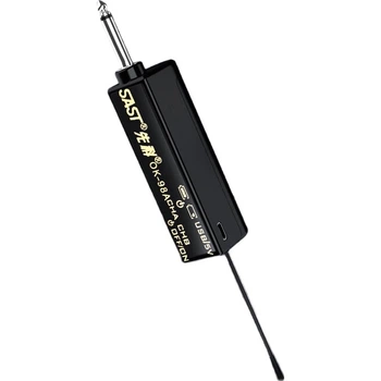 Беспроводной микрофон SAST OK-98, UHF, с аккумулятором, двухканальный, металлический, для караоке, сцены, лекций и конференций