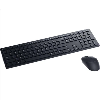 Комплект беспроводной клавиатуры и мыши DELL KM5221W с USB-адаптером, черный