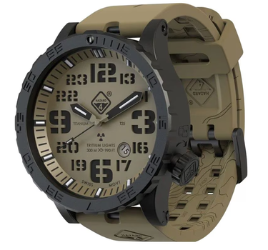Тактические Часы с Титановым Корпусом Hazard 4 Heavy Water Diver Arid B Койот Кварцевый механизм