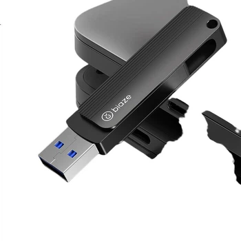 Флеш-накопитель BIAZE 128 ГБ Type-C USB 3.2, серый, скорость чтения 150 МБ/с, двойной интерфейс для телефона и компьютера, офисный USB-накопитель для бизнеса, UP-05